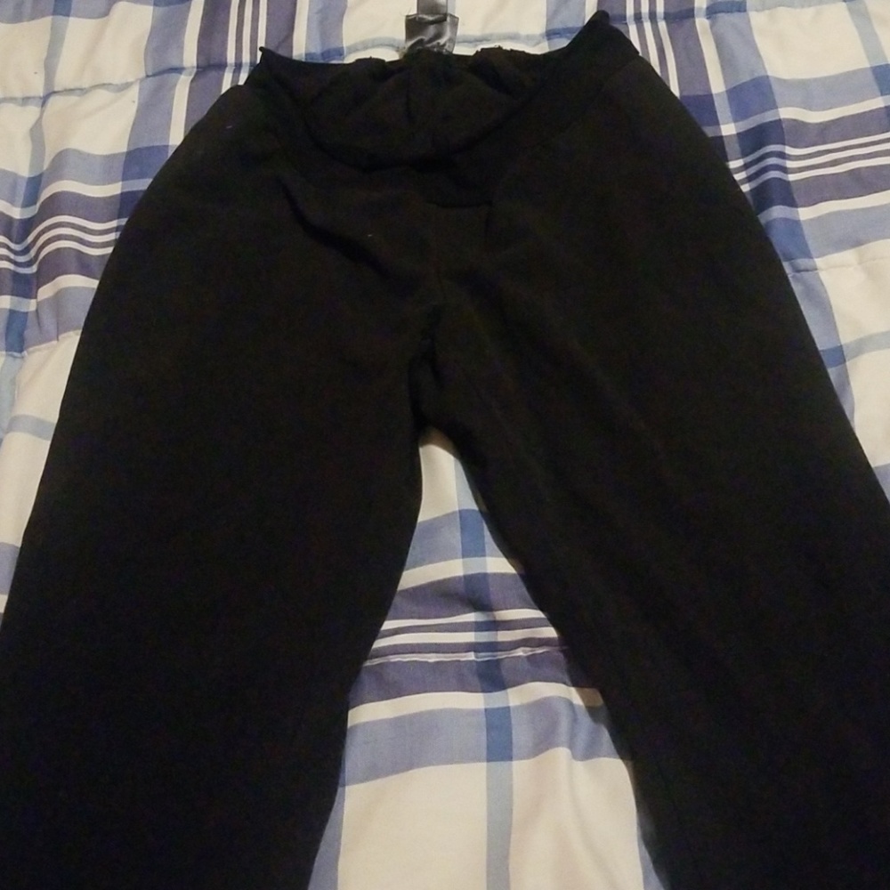 Black stretch pants